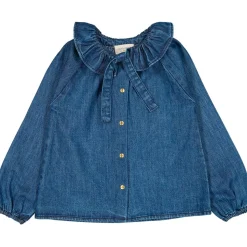 LOUIS LOUISE Blouse Angele Denim Flash Sale