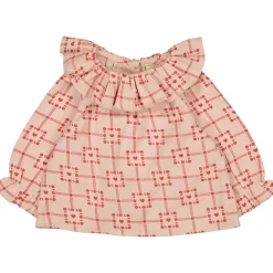 LOUIS LOUISE BLOUSE LILIE TWILL CARRÉ COEUR Flash Sale