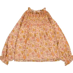 LOUIS LOUISE BLOUSE MARNIE FLEUR INDIENNE RAYURE LUREX Clearance
