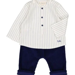 LOUIS LOUISE CHEMISE GRAND PERE TWILL RAYURE Outlet
