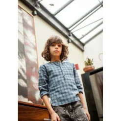 LOUIS LOUISE CHEMISE ONCLE TWILL CARREAUX Flash Sale