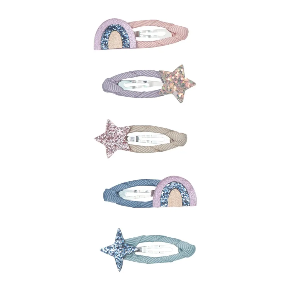 LOUIS LOUISE Mini Barrettes Arc En Ciel Etoiles Sale