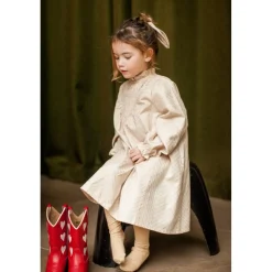 LOUIS LOUISE ROBE MANON TWILL POIS DORÉ Cheap