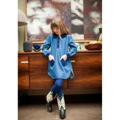 LOUIS LOUISE ROBE MARGARETA DENIM Discount